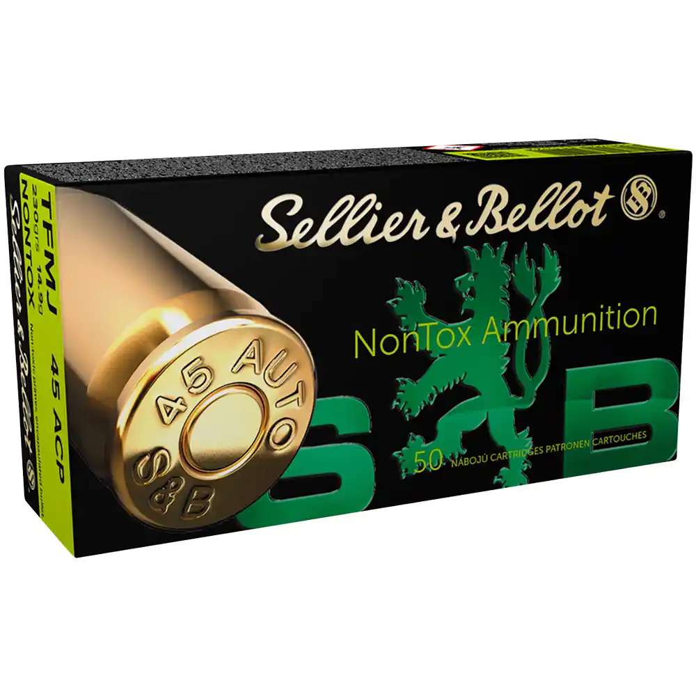 Sellier & Bellot .45 ACP TFMJ 14.9g/230gr Nontox Pistolenpatronen
