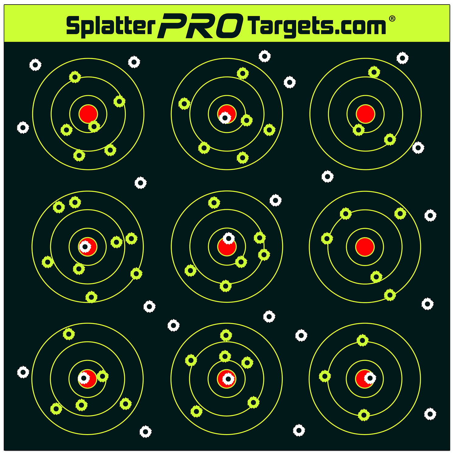 Splatter Pro Targets Zielscheiben GBU 0412, 30x30cm, 10er Packung