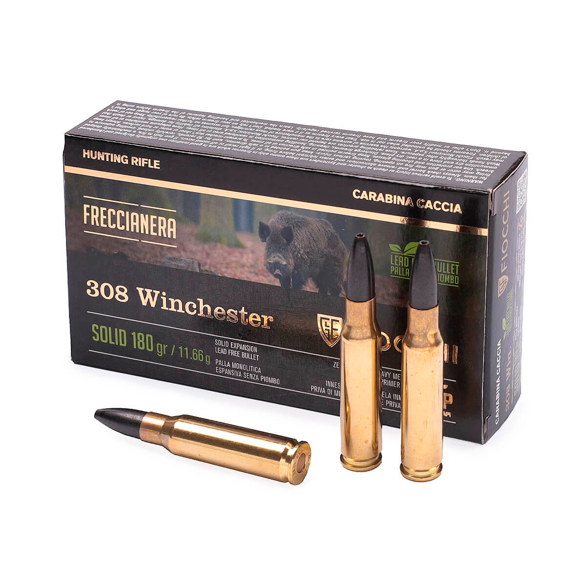 Fiocchi .308 Winchester ZP SE Freccia Nera 11,7g/180gr Jagdmunition