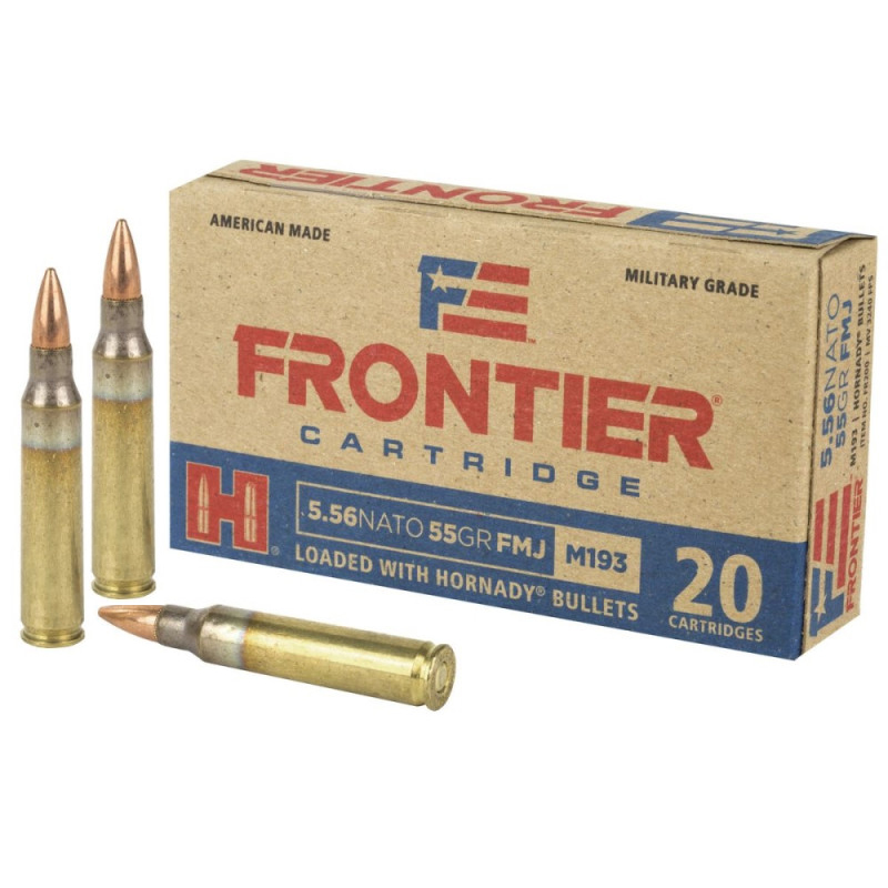 Hornady Frontier 223 Rem FMJ 3.56g/55gr Gewehrmunition