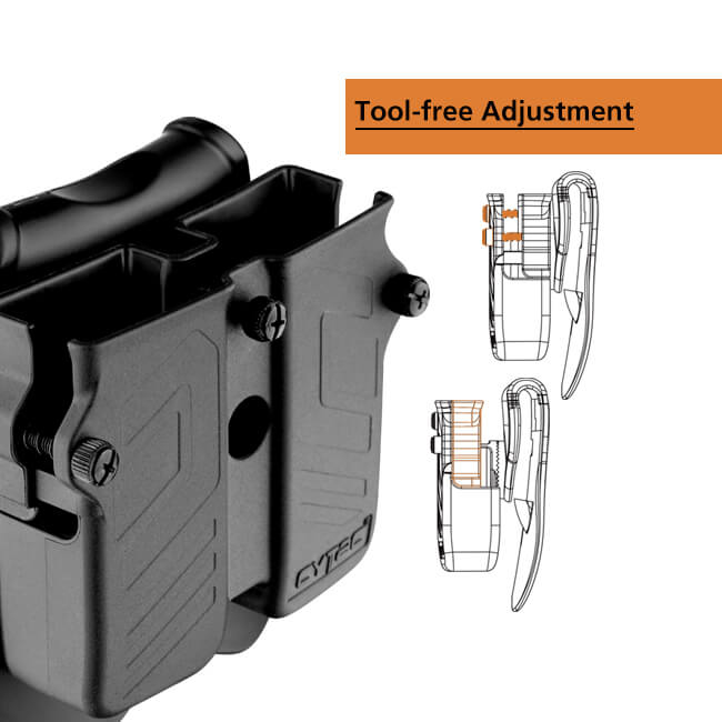 Universal Double Magazine-Pouch with Paddle