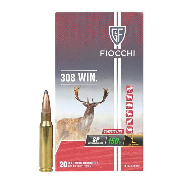 Fiocchi .308 Winchester LL SP 9,7g/150gr Jagdpatronen