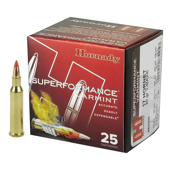 Hornady Superformance Varmint 17 Hornet V-MAX 1.3g/20gr Gewehrmunition