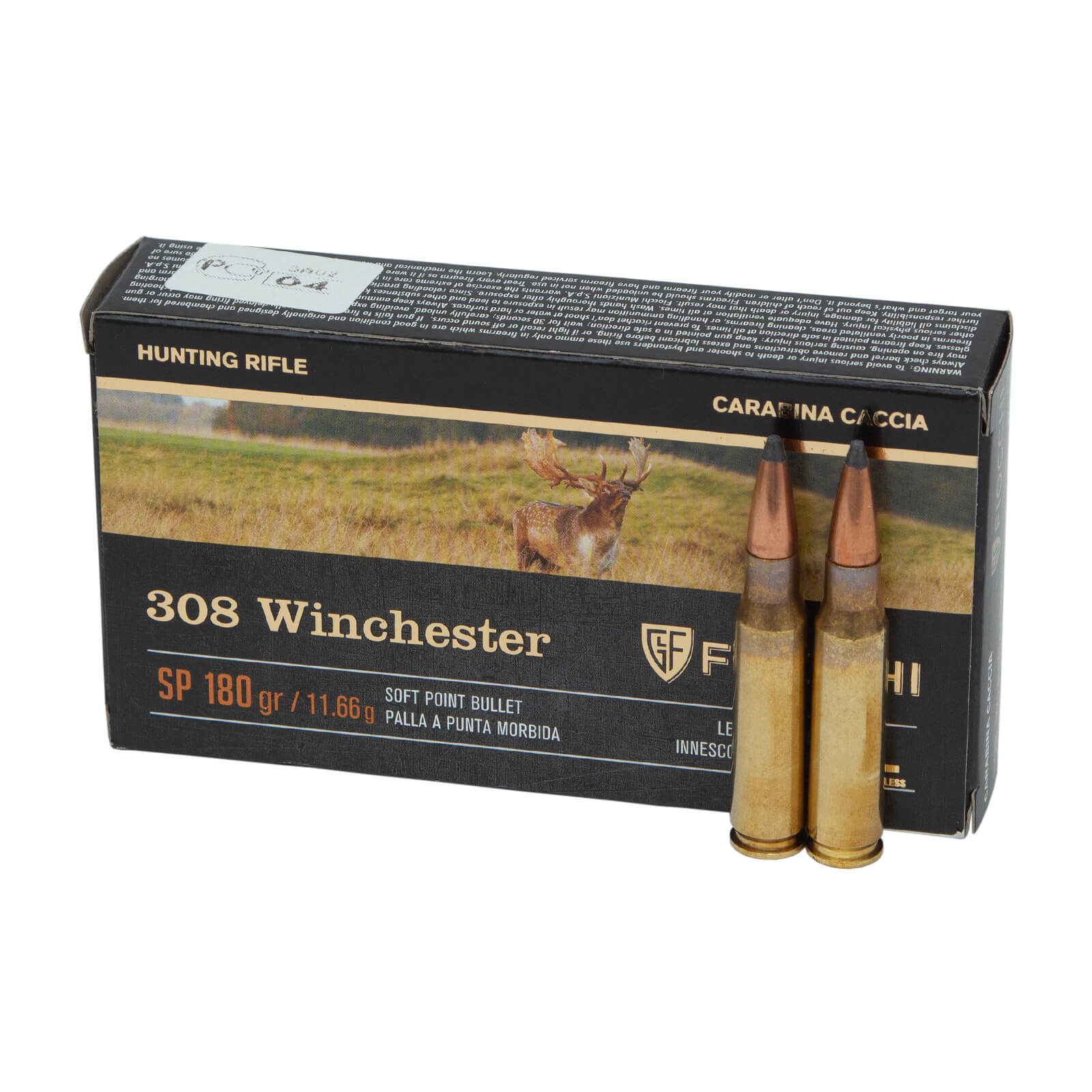Fiocchi .308 Winchester LL SP 11,7g/180gr Gewehrmunition