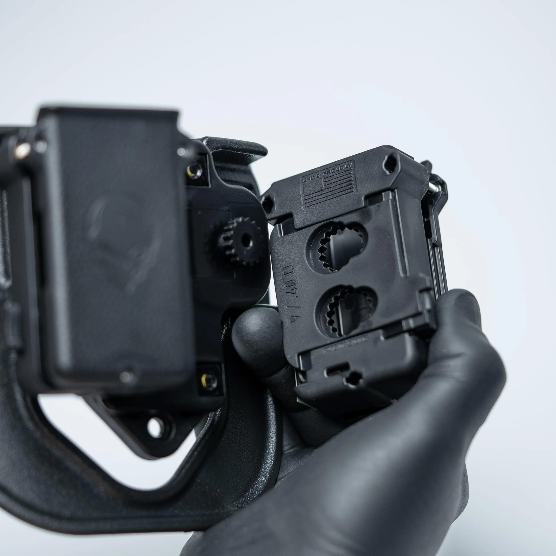 2er-Magazin Holster Single-Stack 9mm/.40cal (inside oder outside tragbar)