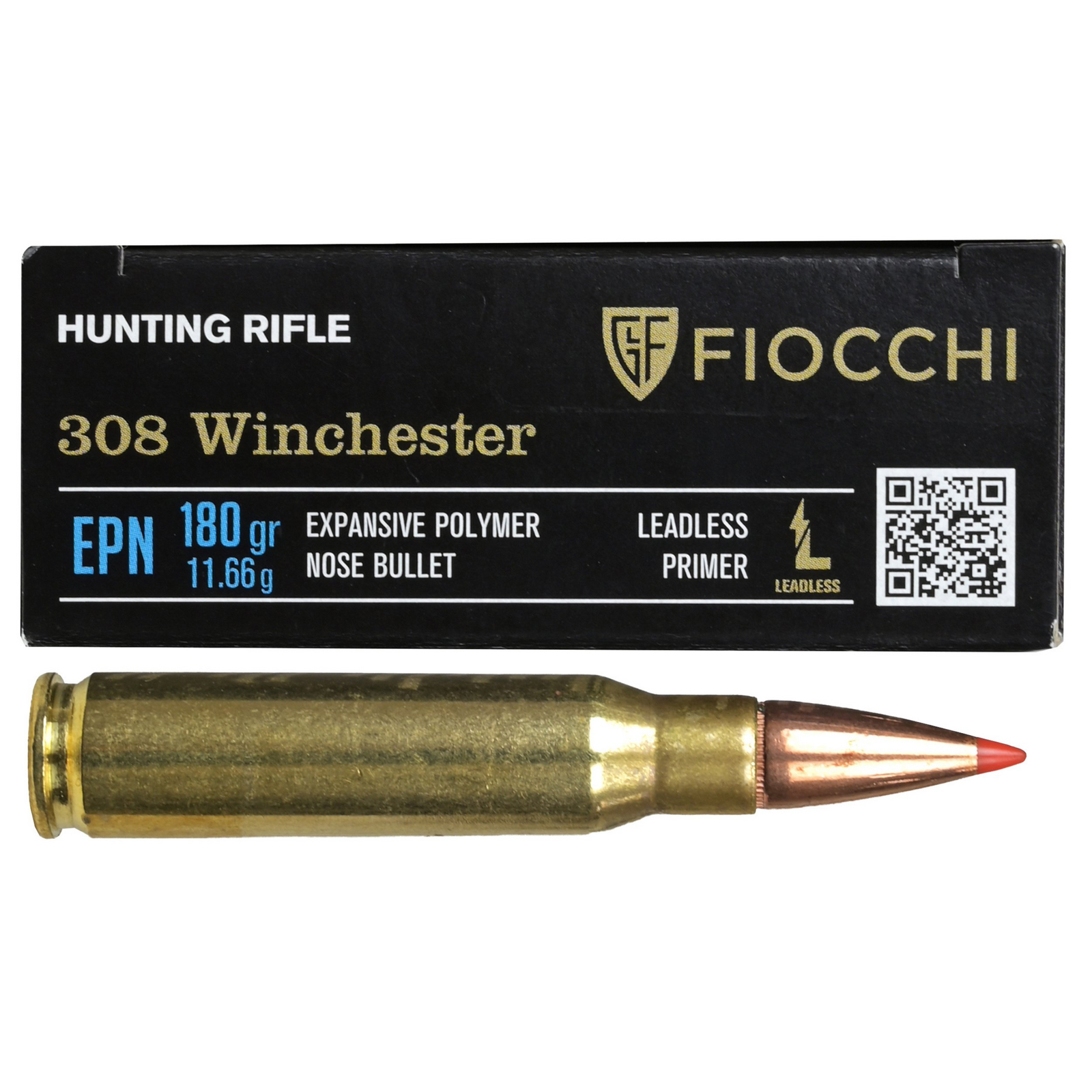 Fiocchi .308 Winchester LL EPN 11,7g/180gr Gewehrpatronen